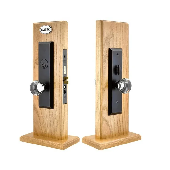 Emtek LL Entryset, F20, Harrison Mortise , 2-3/4” Backset, Freestone Lever, RH, US26