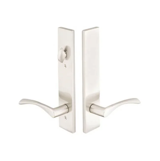 Emtek Multi Point C7, Non-Keyed American T-turn IS, Modern Style, 2” x 10”, Athena Lever, LH, US4