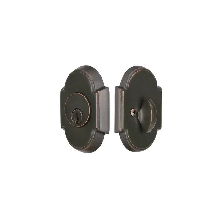 Emtek No.8 Deadbolt, Dbl, US14