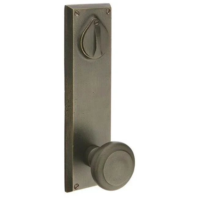 Emtek Passage Double Keyed, Sideplate Locksets Rectangular 5-1/2” Center to Center Keyed, Durango Lever, LH, FB