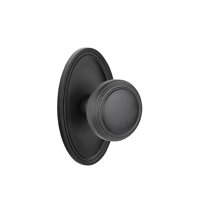 Emtek Passage, Oval Rosette, Norwich Knob, US19