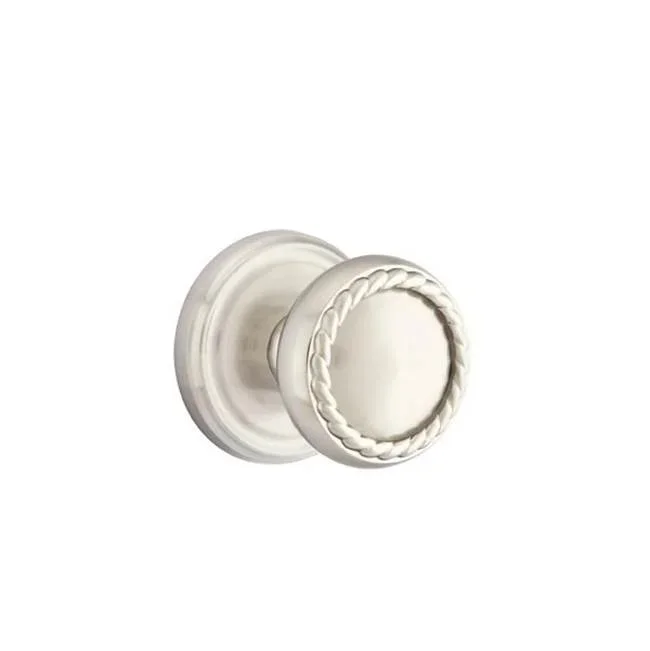 Emtek Passage, Regular Rosette, Rope Knob, US15