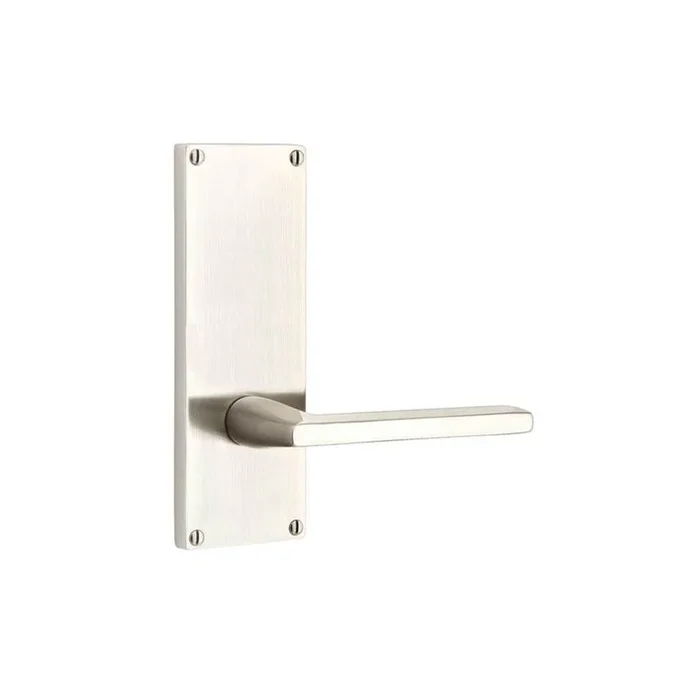 Emtek Passage, Sideplate Locksets Modern Non-Keyed 7”, Square Knob, US4