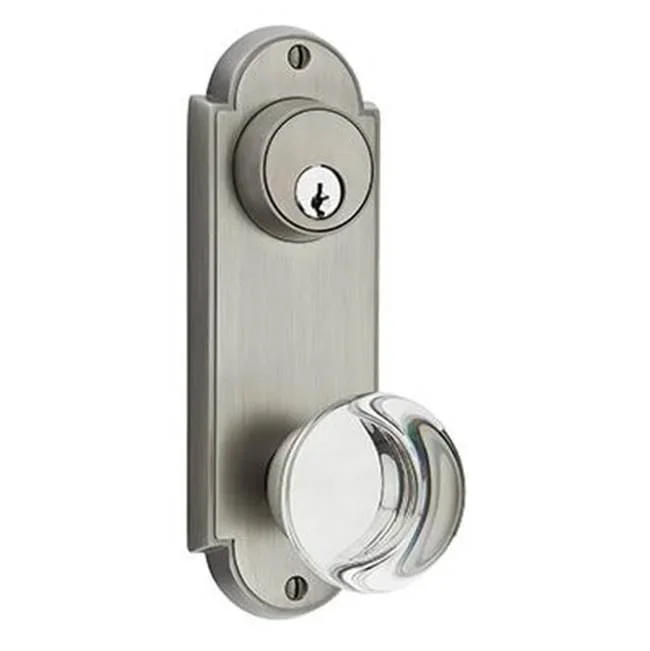 Emtek Passage Single Keyed, Sideplate Locksets Delaware 3-5/8, Triton Lever, RH, US3NL