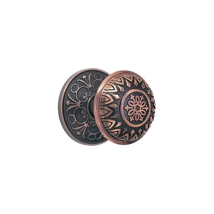 Emtek Privacy, Lancaster Rosette, Orb Knob, US10B