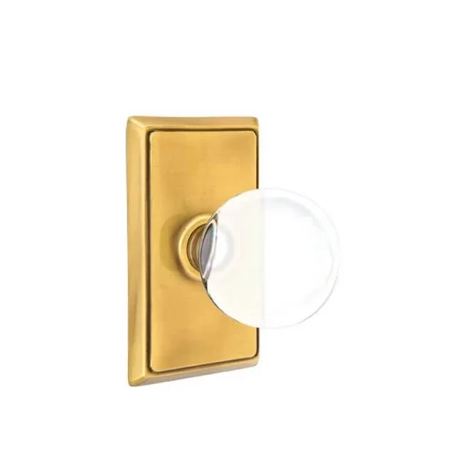 Emtek Privacy, Rectangular Rosette, Bristol Knob, US7