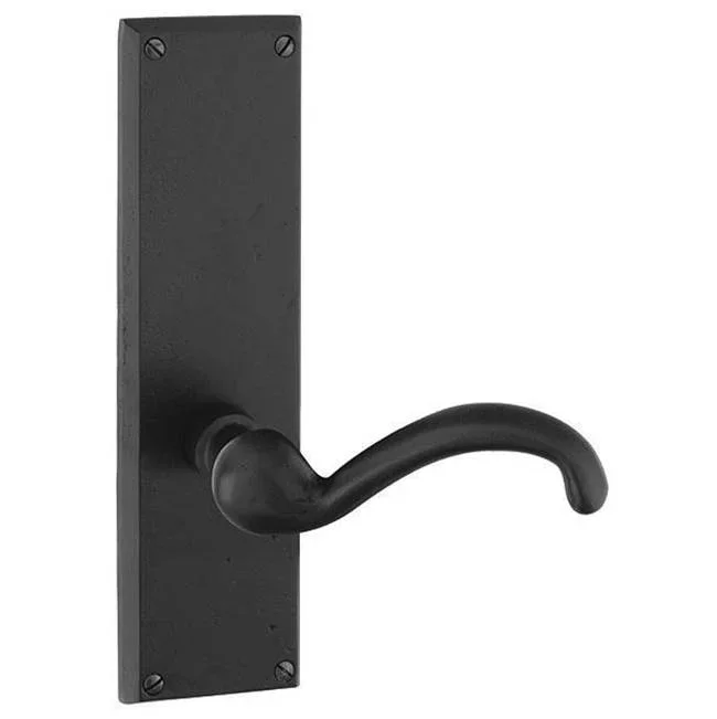 Emtek Privacy, Sideplate Locksets Rectangular Non-Keyed 8-7/8”, Modern Square Crystal Knob, MB