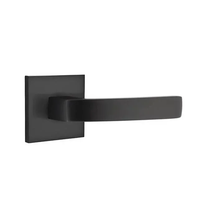 Emtek Privacy, Square Rosette, Breslin Lever, LH, US19