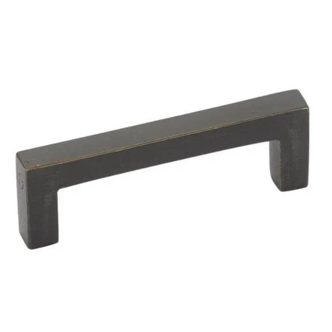 Emtek Rustic Modern Cabinet Pull, 12” C-C, FB