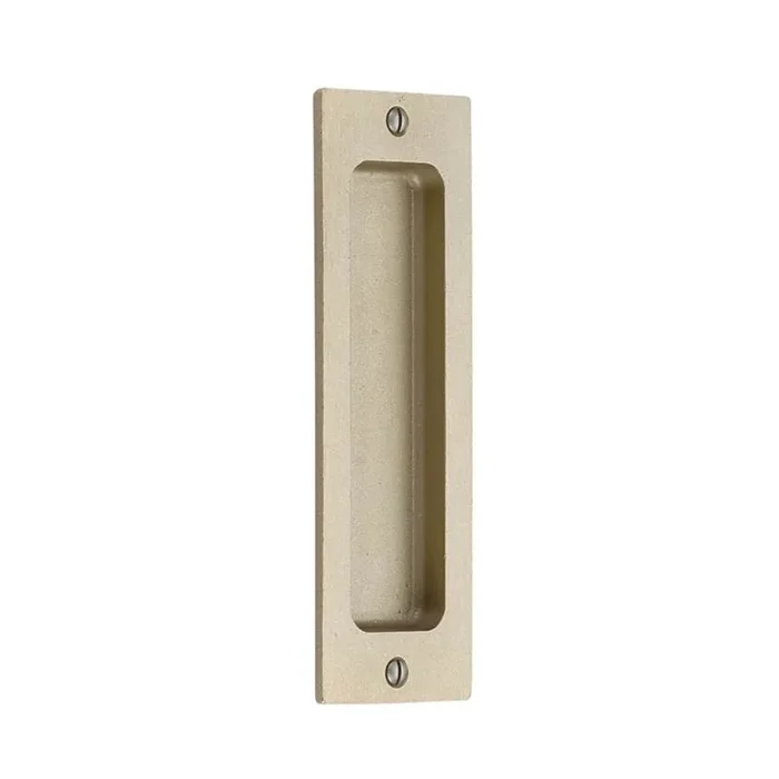 Emtek Sandcast Bronze Rectangular Flush Pulls -6”, TWB