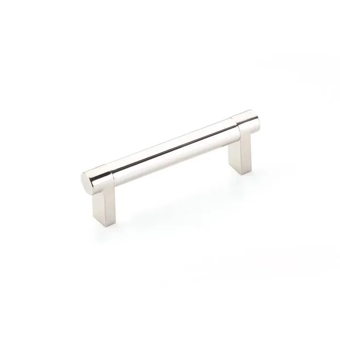 Emtek Select Cabinet Pull 6” C-C, Rectangular Stem Satin Copper, Smooth Bar US4