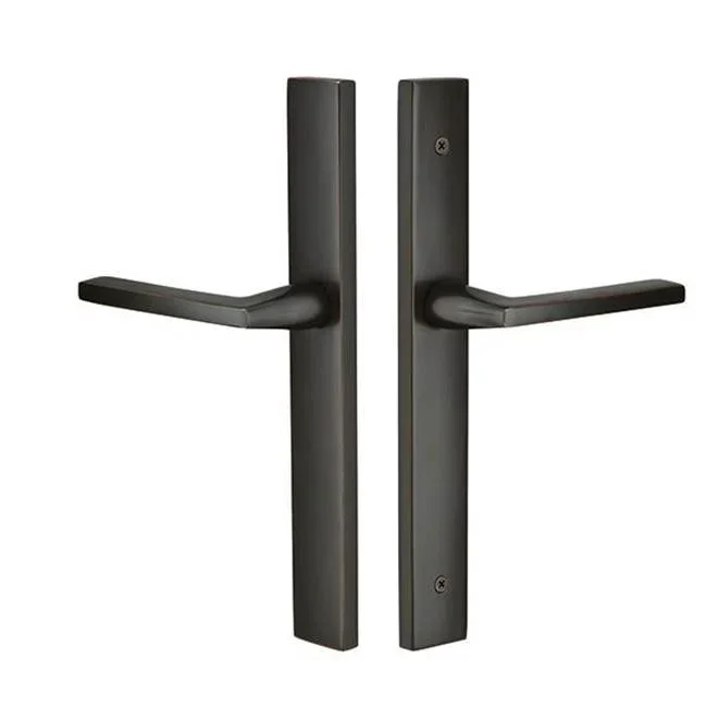 Emtek Stretto, Dummy, Sgl Sided, 11” Plt, SquareKnob, US10B