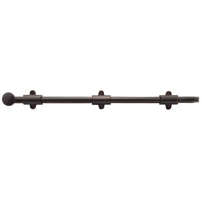 Emtek Surface Bolt, 18”, (Set, including Strike Plt No.1, 2 and 3) TWB