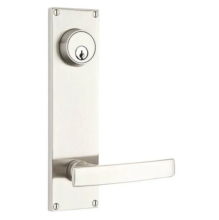 Emtek Weiser Keyway, Modern 5.5 Plt DblKyd, Bern Knob, US26