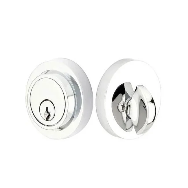 Emtek Weiser Keyway, Modern Rnd Deadbolt, Sgl, US4