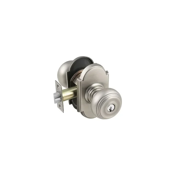 Emtek Weiser Keyway, No.8 Ros, Key in Knob W US7
