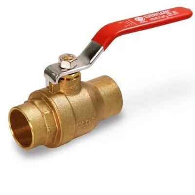 Everflow 300C034 | 3/4 SWT Full Port Brass Ball Valve | For Non-Potable Water Use
