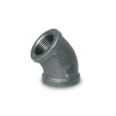 Everflow BMFF0100 | 1 Black Elbow 45 | Everflow