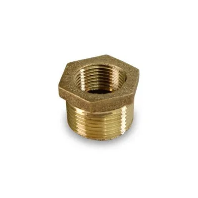 Everflow BRBU2001-NL 2 X 3/4 Hex Bushing Brass Lead Free