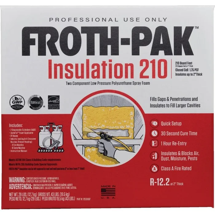 FROTH-PAK 12031897 Froth-Pak 210 Two-Component Polyurethane Foam Insulation Kit