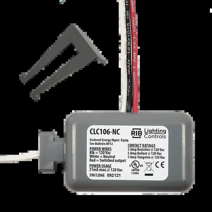 FUNCTIONAL CLC106-NC Enclosed Light Controller Relay 5 Amp SPST-N/C