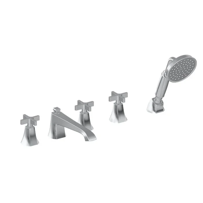Graff Finezza DUE Roman Tub Set w/Handshower w/Cross Handle (Rough & Trim)