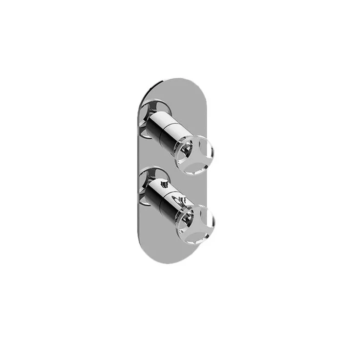 Graff Harley Round M-Series Valve Trim with Two Handles