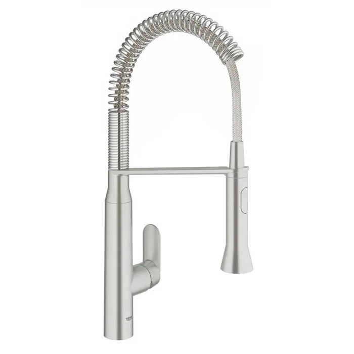 GROHE 31380DC0 K7 Single Handle Pull Out Kitchen Faucet in SuperSteel Infinity