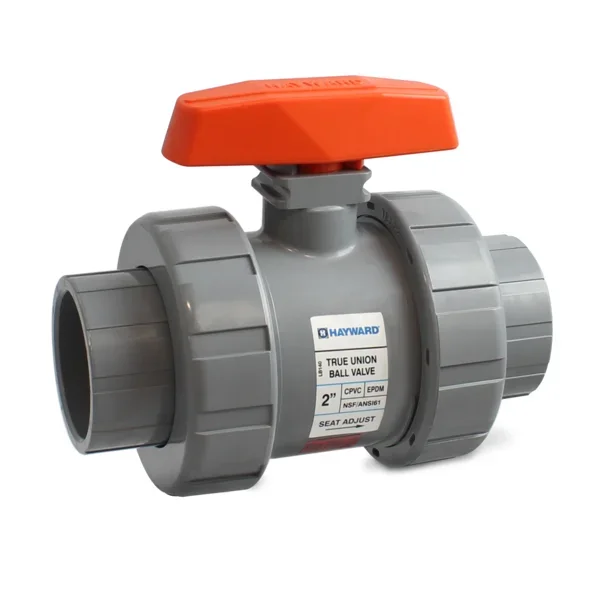 HAYWARD TB2100ST 1 CPVC True Union Ball Valve w/FPM o-rings socket/threaded end connectio