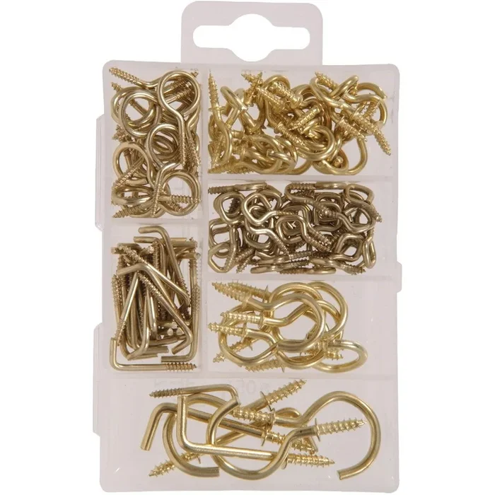 Hillman 130202 Steel Hook Household Fastener Assortment Kit (125 Pcs.)