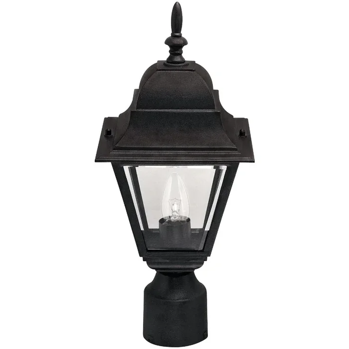 Home Impressions IOL13BK Black Incandescent Post Light Fixture