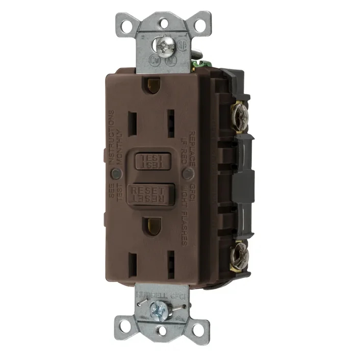 Hubbell Wiring Device-Kellems GFRST15 GFCI Receptacle Power 125 VAC 15 A Replacement MPN