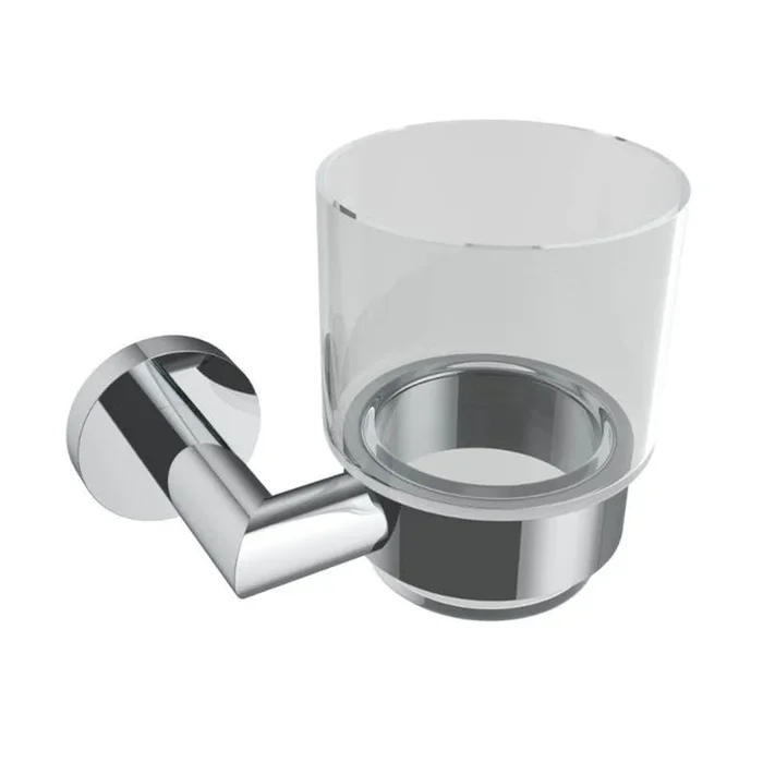 ICO Bath Summit Glass Tumbler – Chrome
