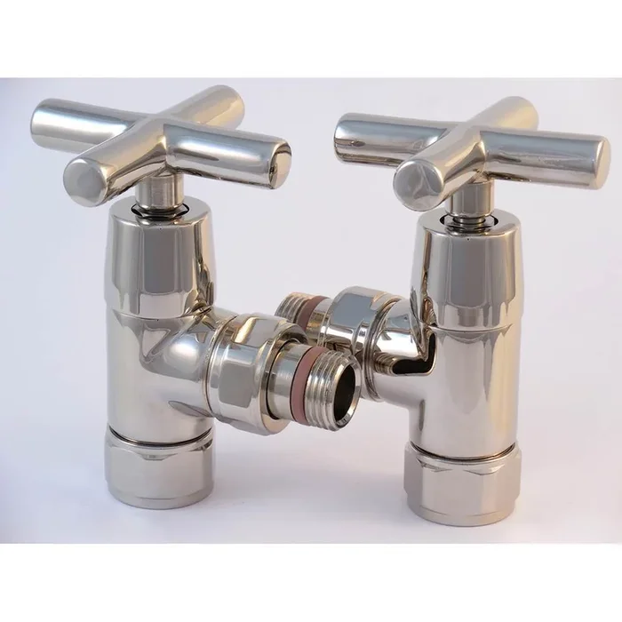 ICO Bath Traditional Valve Set – Polished Nickel