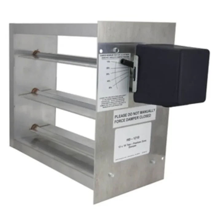 IO HVAC Controls HD-1210 Zone Damper 12 x 10 Rectangular 2-Position 2-Wire Actuator