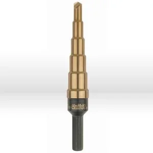 Irwin IR15102ZR Step Drill Bit 2T 6 Hole Sizes 1 /16 Increments