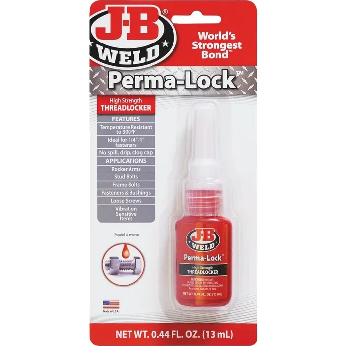 J-B Weld 27113 Perma-Lock 0.44 oz Red Threadlocker