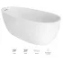 Jacuzzi PV00W59 X 59X30 Oval Acrylic White
