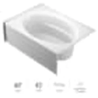 Jacuzzi TR60-4220JL-AW Soaking Tub Left Hand White