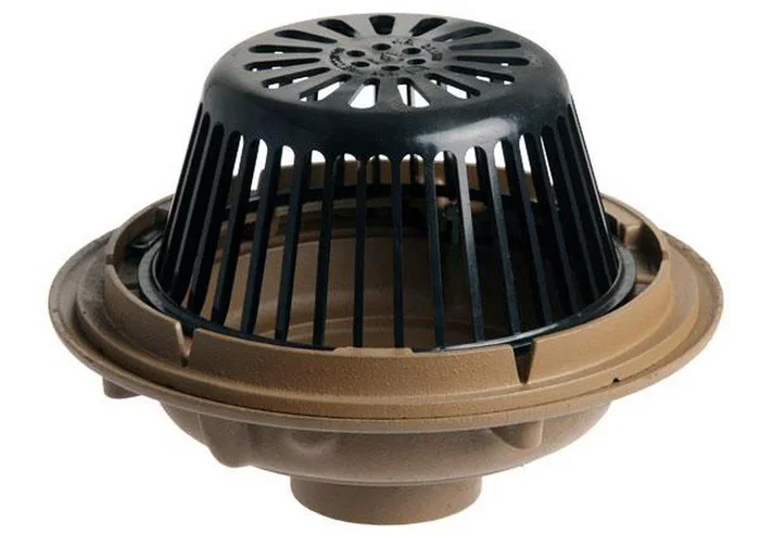 Jay R. Smith 1010Y04 4 x 15-1/4 in. No-Hub Roof Drain with Dome