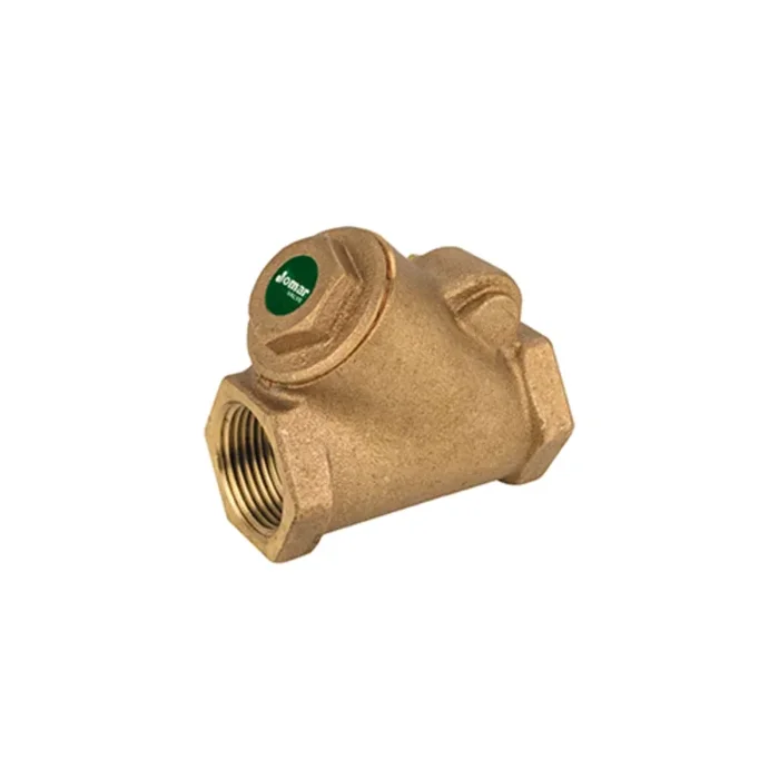 Jomar 105-305G Y-Pattern Swing Check Valve, Threaded Connection, Class 150, 300 WOG