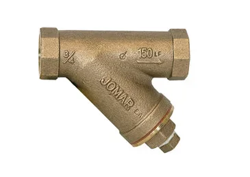 JOMAR 106-308G Lead Free Bronze, Threaded Connection, 150 WOG, 20 Stainless Steel Mesh