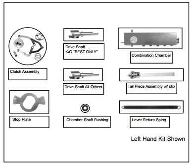 KABA 203040-000-01 Mechanical Lock Service Kit Left Hand Replacement MPN