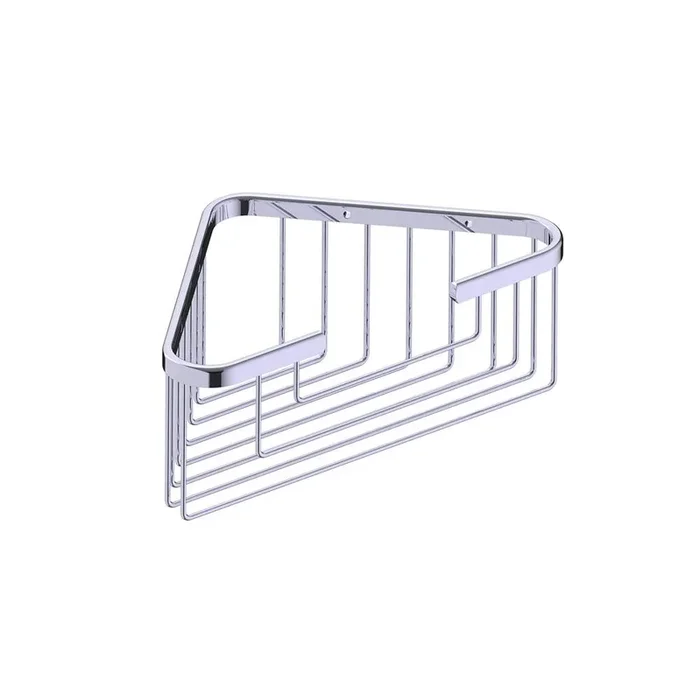 Kartners Bath & Shower Baskets – Deep Corner Wire Basket-Rose Gold