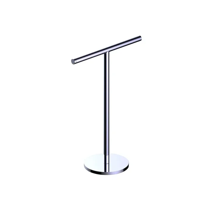 Kartners Free Standing – Round Hand Towel Holder -Brushed Brass