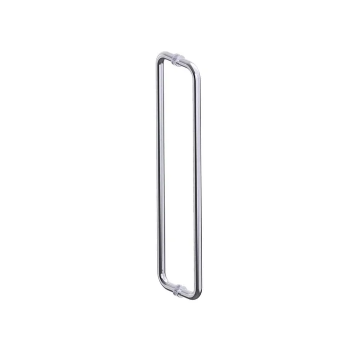 Kartners NICE – 24-inch Double Shower Door Handle-Brushed Chrome