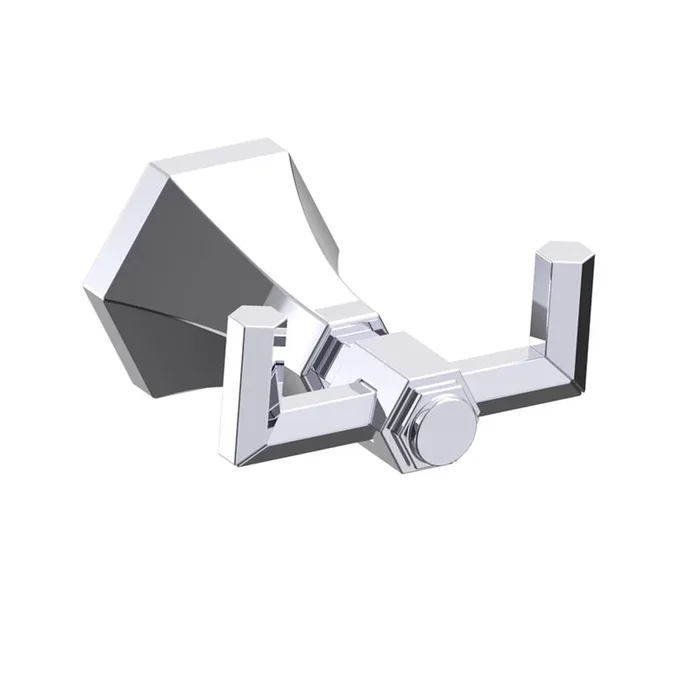Kartners PISA – Double Prong Robe Hook-Glossy White