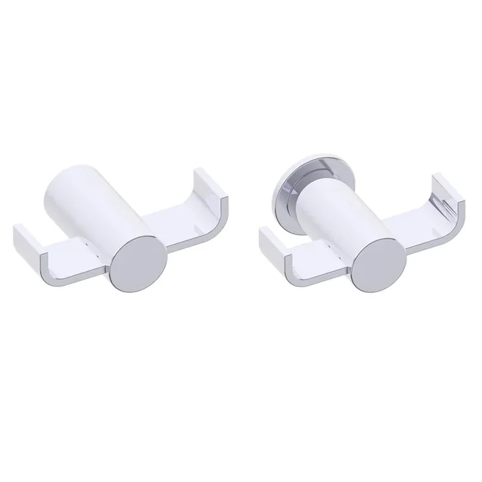 Kartners PORTO – Double Prong Robe Hook -Antique Brass