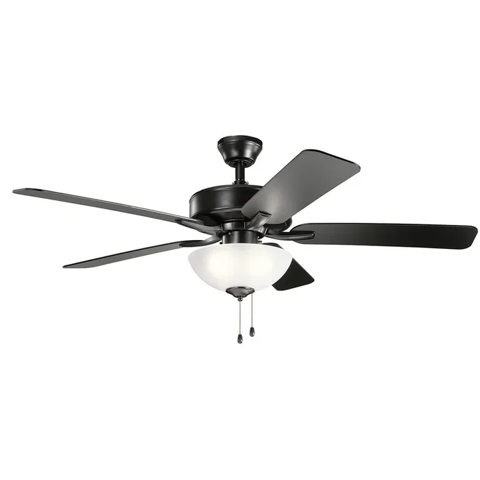 Kichler 330017SBK Basics Pro Select Ceiling Fan with LED (52 Inch)