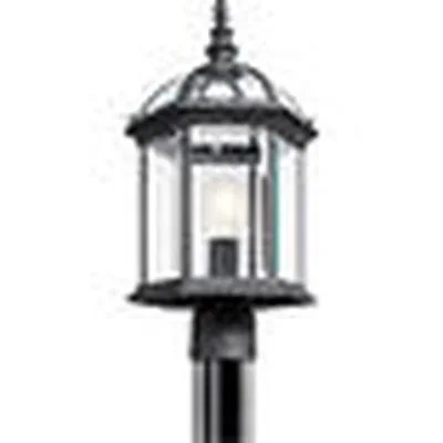 Kichler 49187BK Barrie Outdoor Post Mount 1Lt